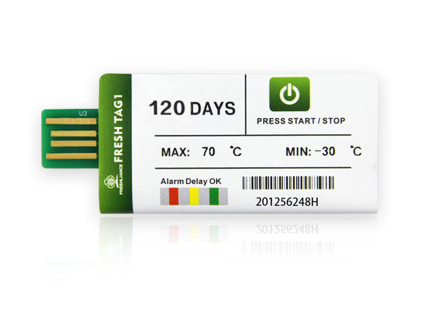 Fresh Tag 1 USB temperature data logger 120-day configuration