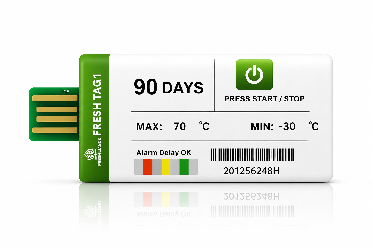 Fresh Tag 1 USB Temperature Data Logger