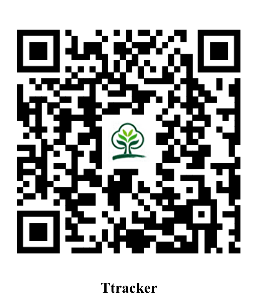 Ttracker Android and iOS application QR code